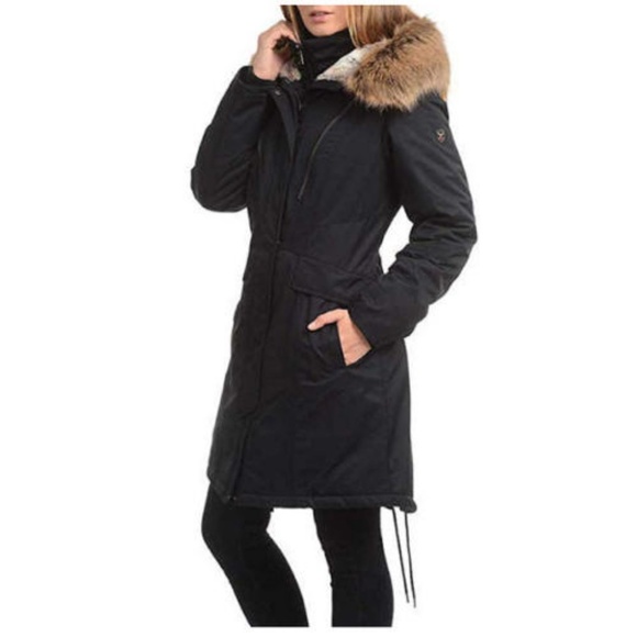 1 Madison Fur Hooded Waterproof Coat-XL - Picture 2 of 4